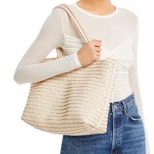 Madewell woven transport tote, alabaster